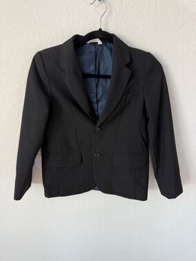 Cat & Jack Black Girls' Two-Button Notch Lapel Blazer
